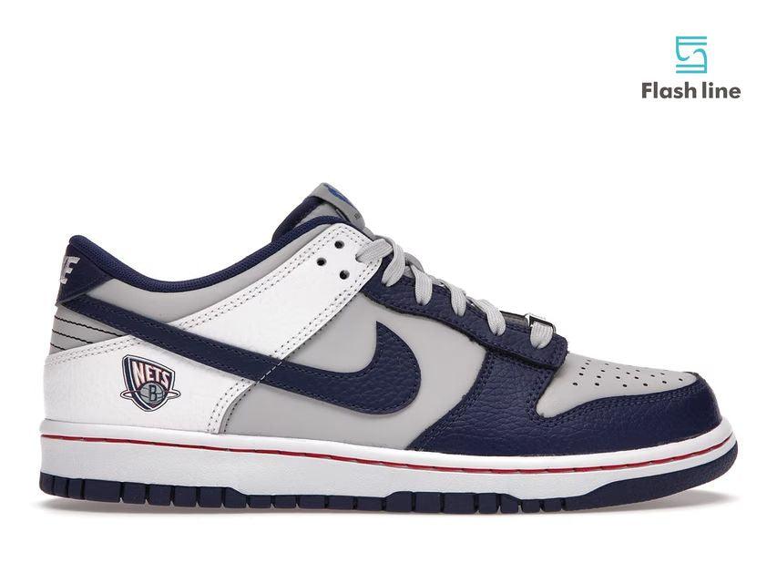 Nike Dunk Low EMB NBA 75th Anniversary Brooklyn Nets (Grade School) - Flash Line Store
