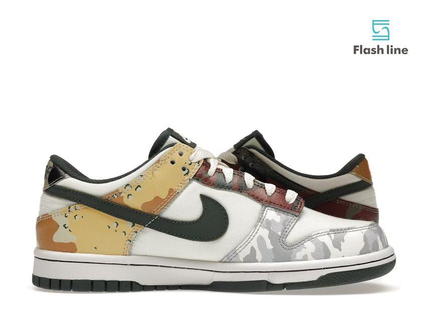Nike Dunk Low Sail Multi-Camo (Grade School) - Flash Line Store