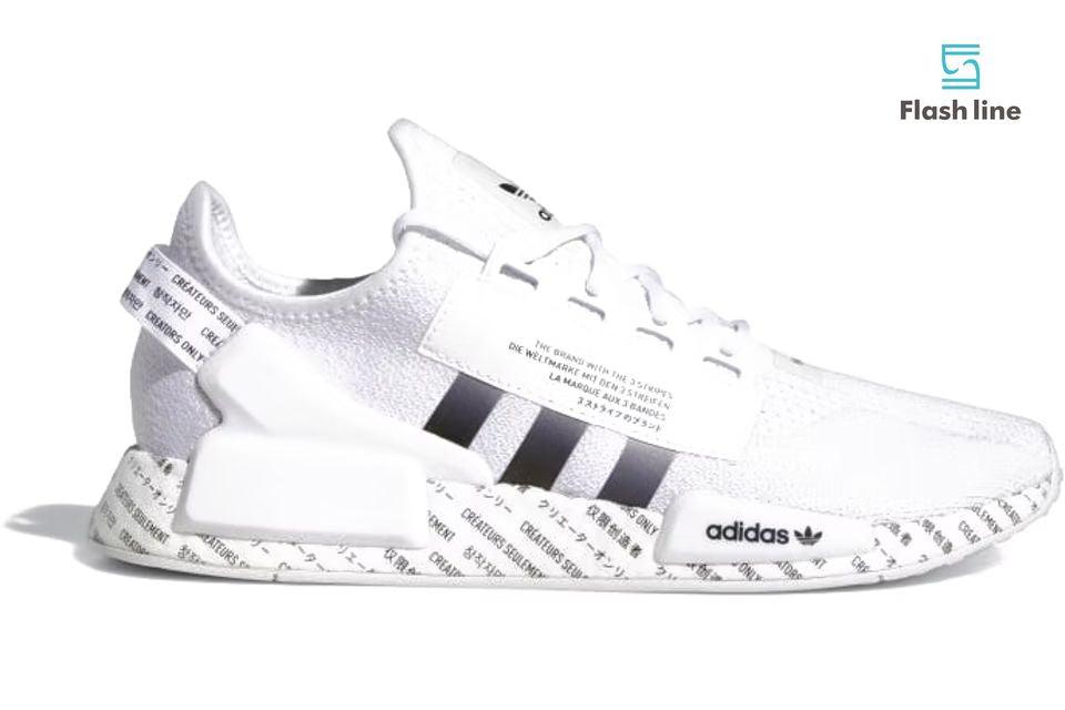 adidas NMD R1 V2 Script White - Flash Line Store